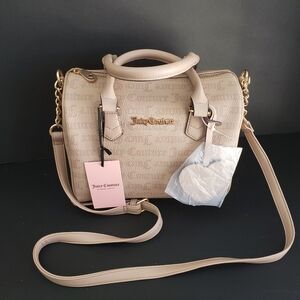 Juicy Couture Bestsellers Fame Satchel Gothic Dots Cafe NWT